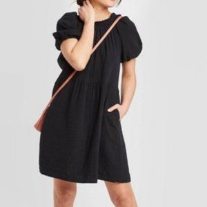 Black Women's Short Sleeve Dress
